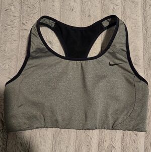 Women's Nike Dri-Fit Gray Victory Shape High Support Sports Bra Size Medium